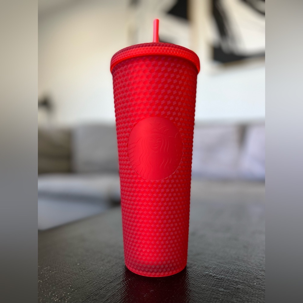 Valentines Day Matte Red Starbucks Studded Tumbler